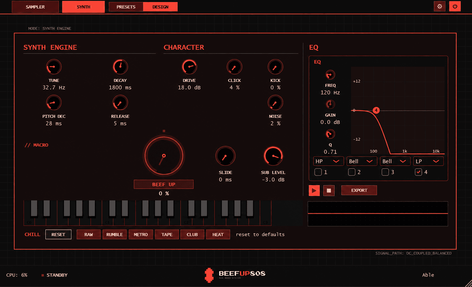 Synth Engine Interface